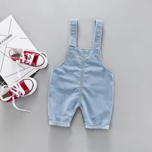 Г. Новые стильные летние детские ковбойские подтяжки, брюки регулируемые джинсовые шорты для мальчиков штаны для девочек можно открыть