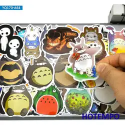 60 pièces Anime film mon voisin Totoro mignon dessin animé autocollant étanche pour enfants jouets Scrapbook journal téléphone ordinateur portable bagages autocollants 