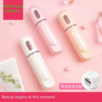 

Face Portable handheld Portable Nano Mist Sprayer Facial Body Nebulizer Steamer Moisturizing Skin Care Mini 30ml Face Spray Beau