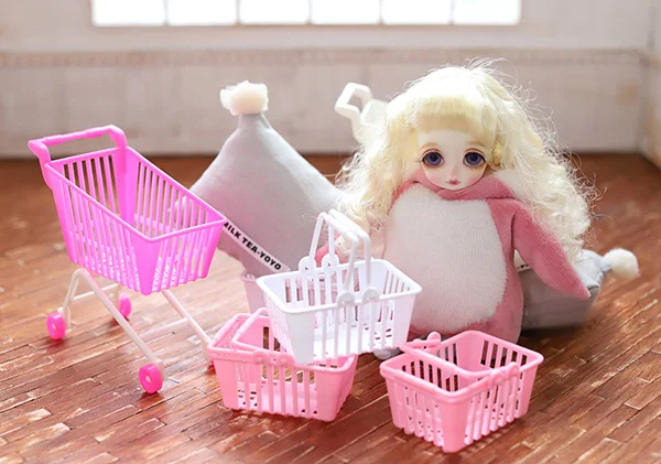 OB11 Кукольный дом аксессуары мини корзина тележка корзина для 1/12 1/8 BJD ob11 cu-poche GSC глиняная кукла аксессуары