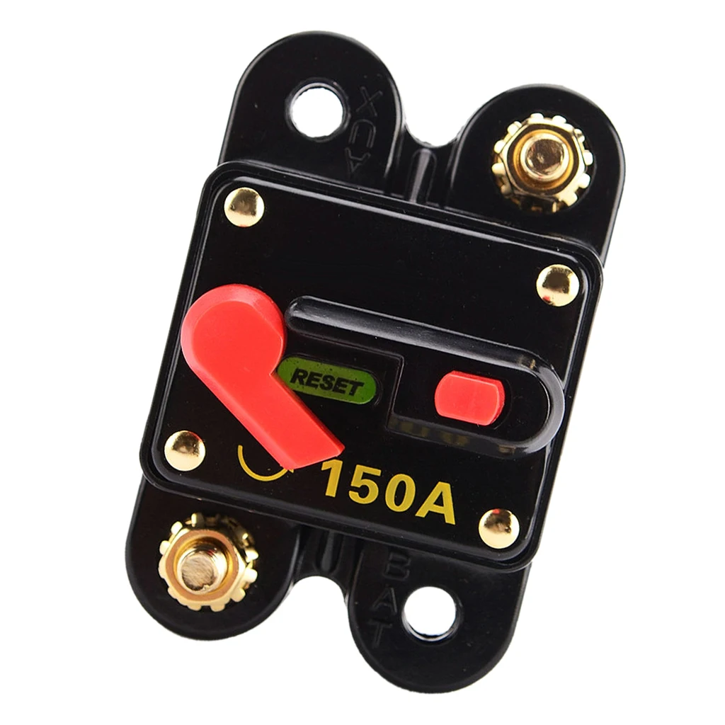 150Amp Circuit Breaker with Manual Reset for Auto Car Marine Boat Stereo Audio Switch System Protection, Waterproof