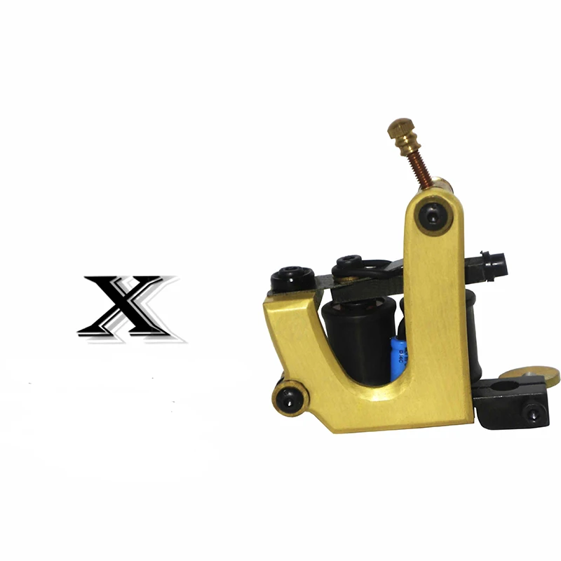 

Thunderbolt vintage brass shaped shader tattoo machine