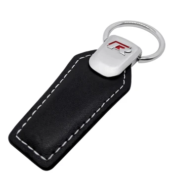 

Car Leather KeyChain For VOLKSWAGEN R Line Golf Polo Passat B5 B6 B7 Bora Jetta Tiguan Touran Key Rings Holder Accessories