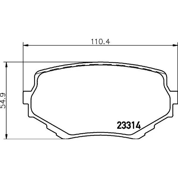 Колодки тормозные дисковые HELLA 8DB355029-591