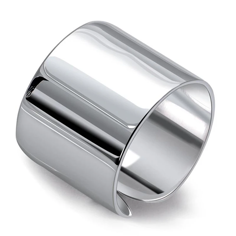 JIANERY Bohemian Vintage Silver Big Smooth Rings For Women Open Finger Rings Girls Christmas Gifts bohemian rings,fashion rings,fashion ring,finger rings,metal rings