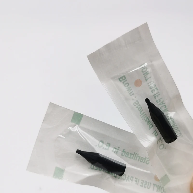 Fresshipping 50Pcs/Lot 1RL / 3RL Tattoo Caps Semi Permanent Makeup Giant Sun Machine Tattoo Needle Tips