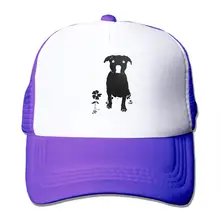 Унисекс Кепка водителя грузовика Питбуль Собака силуэт Мужская Женская Регулируемая сетчатая Кепка последняя хип-хоп кепка s