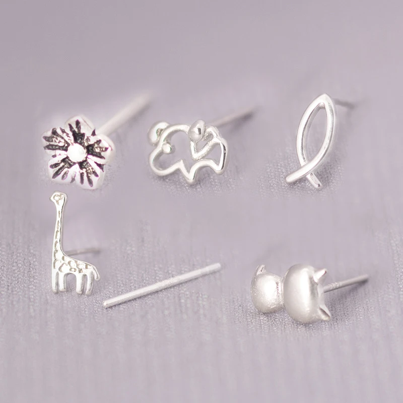 

925 Sterling Silver Pin Exquisite Design, You Can Take The Exquisite Earrings That You Don't Need To Take Off When You Sleep