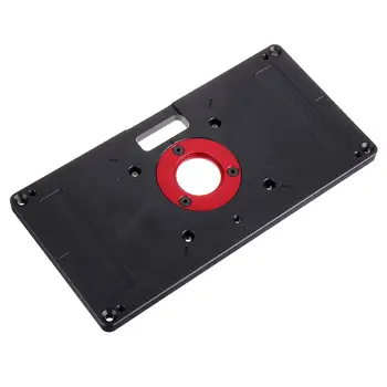 

Aluminum Alloy Router Table Insert Plate Professional Type for Router Trimmer Woodworking Tool 235x118mm