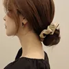 2022 Autumn Winter New Black PU Leather Tie Hair Ring Solid Color Large Intestine Ring Girls' Women Hair Accessories Headwear ► Photo 3/6