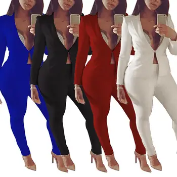 

Fashion Business Pant Set Blazer Set Women Two Piece Set