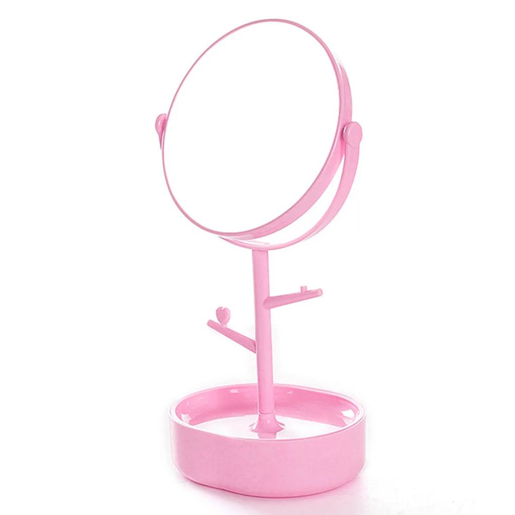 Настольный Вращающийся макияж зеркало туалетный столик стенд двухстороннее зеркало для женщин девочек держатель для хранения нижняя часть корпуса