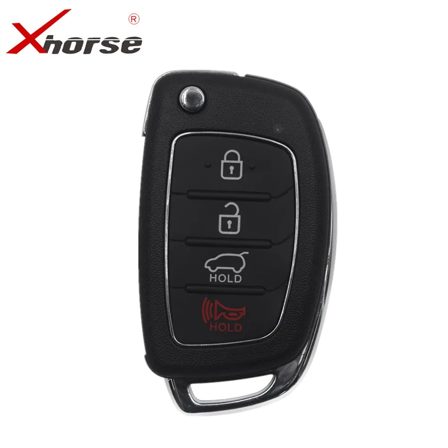 

XHORSE XNHY03EN Wireless Universal Remote Key For Hyundai Style Flip 4 Buttons Remotes for VVDI Key Tool 10pcs/lot