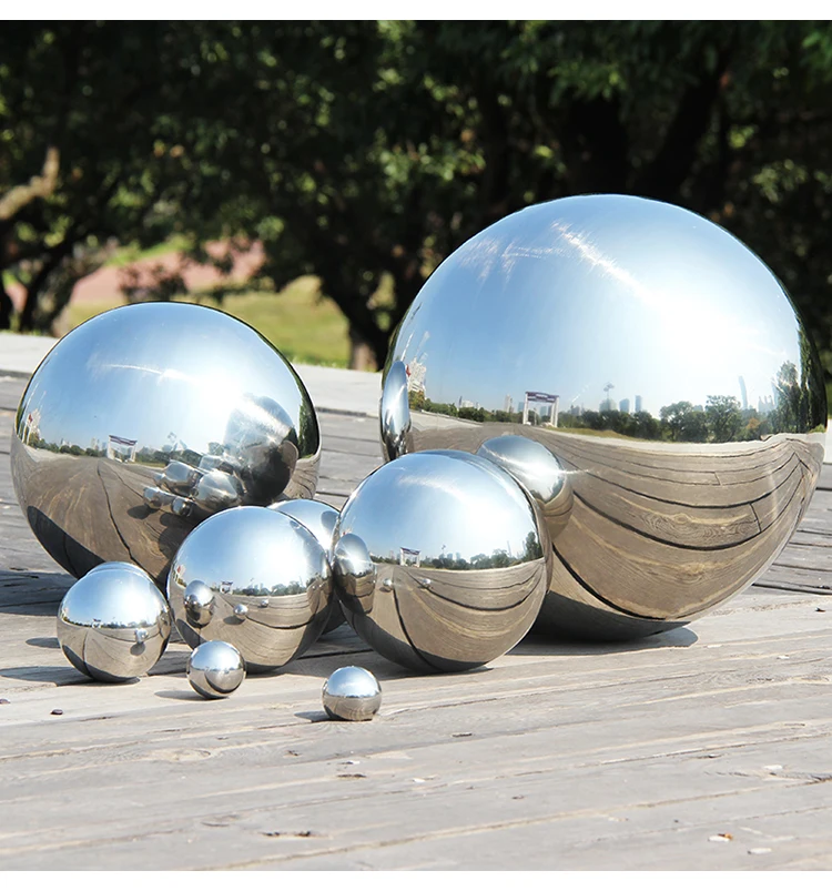 Gazing Ball 300mm Hollow 304 Edelstahl /Übungsb/älle Gazing Globes Schwimmende Teichkugeln Nahtlose Spiegelkugel Kugel Gazing Balls f/ür G/ärten Home Ornament Decor