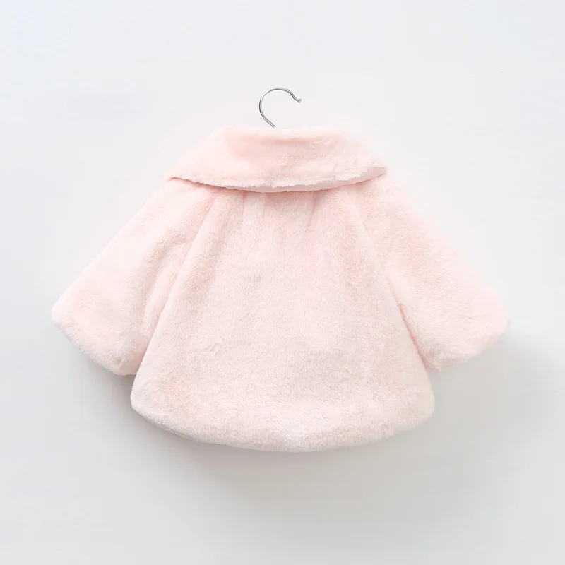 Baby Jacket Baby Coat Children Jacket 0-18M Baby Jackets for Girls Autumn Warm Plush Coat Christmas Princess Cloak Children's Outerwear