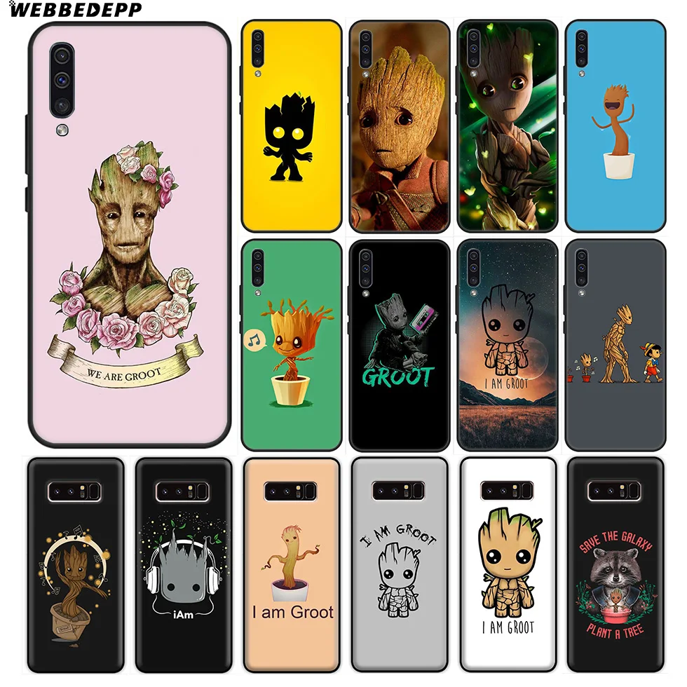 Guardians of the Baby Groot Soft Case for Samsung Galaxy A70s A50s A40s A30s A20s A20E A10s Note 8 9 10 Plus |