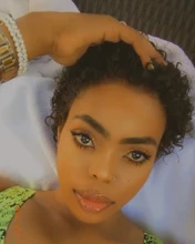 Beeos-peluca corta con rulos de corte Pixie 250%, 4x4, pelucas de cabello humano brasileño Remy, cabello humano de 8 pulgadas prearrancado con pelo de bebé