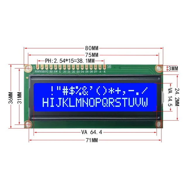 2x16 Lcd Display Dimensions Cheapest Selection