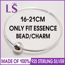 LS Высокое качество Коллекция ESSENCE 925 пробы серебряный браслет серебряные ювелирные изделия очаровательные браслеты Женская мода DIY ювелирные изделия