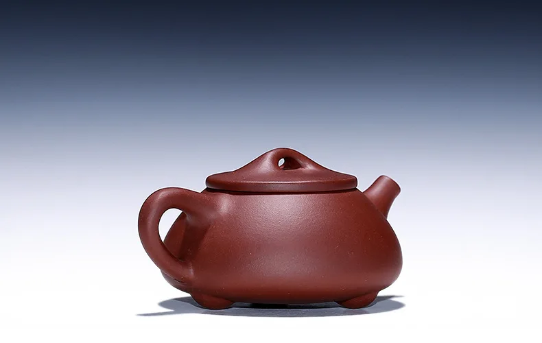 Yixing Clay Teapot Stone Scoop Entirely Handmade Teapot Raw Ore Purple Clay Kung Fu Tea Set Tea Cup Set Household Teapot