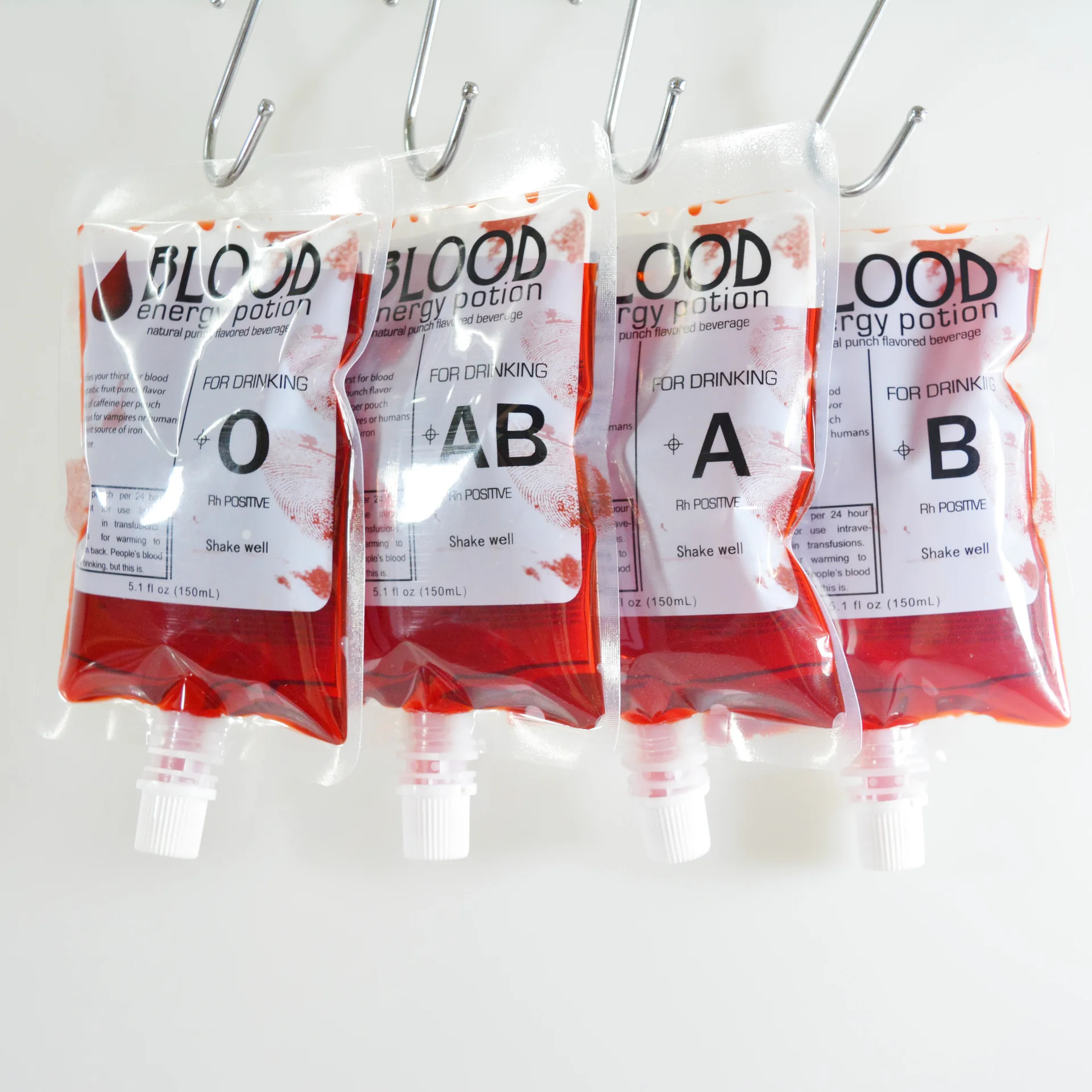

Halloween Cosplay Drink Container Bag Vampire Blood Pouch Props Zombie Beverage Drinks Bags Food Class PVC Water Bottle Decors