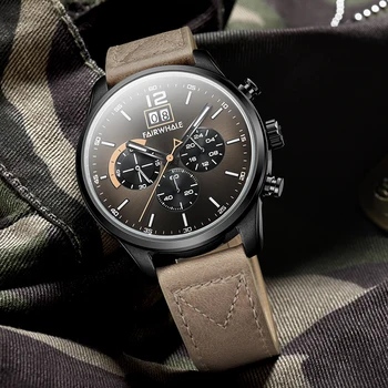 

Fairwhale Wristwatch Male Clock Quartz Watch Men Top Brand Luxury Famous Wrist Watch Business Quartz-watch Relogio Masculino