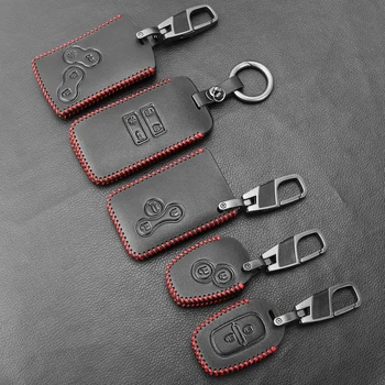 

Fashion Leather Keychain Key Case Holder for Renault Clio Scenic Megane RS Duster Sandero Captur Twingo Koleos protector Cover
