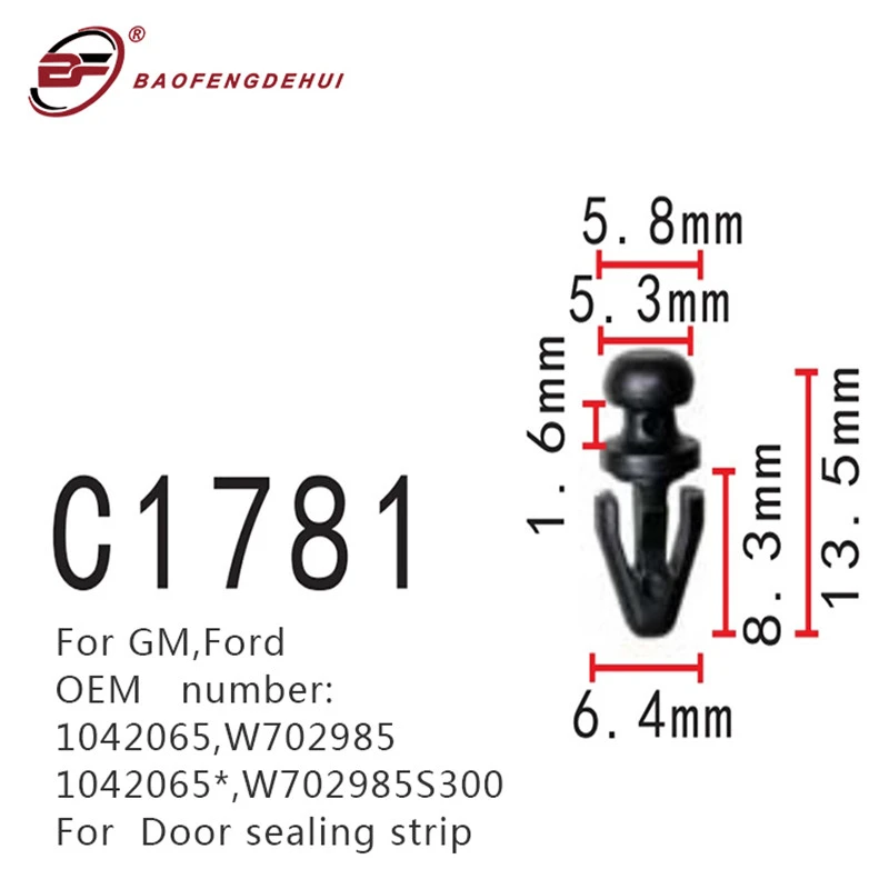 Fasteners Screws For Door Sealing Strip Positioning Buckle For Gm,ford