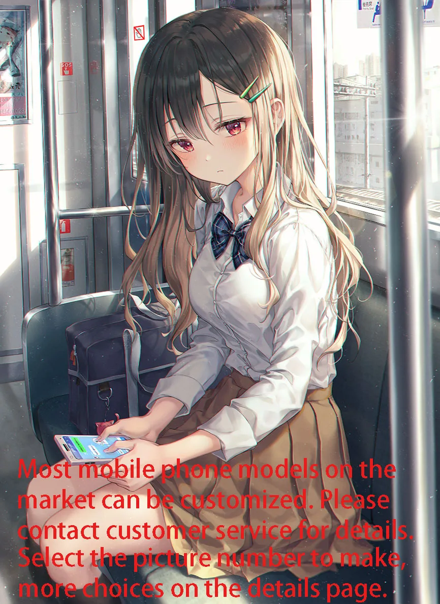 Pixiv Selected Painter Melancholy Female High School Students Of Metro Iphone Case Android Phone Case Customized Aliexpress Cellphones Telecommunications