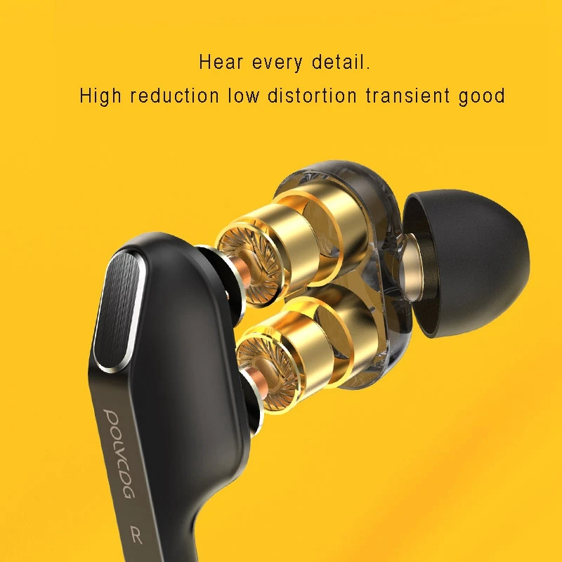 POLVCDG Anchor K Song Headset in Ear 1 5 Meter Live Sound Card Monitoring Cable Singing Computer Headset