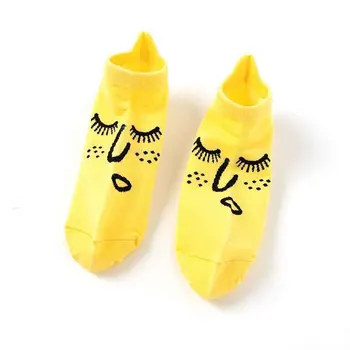 

Spring Autumn Fashion Printing Cotton Short Sock Men Women Funny Portrait Socks Absorb Sweat Breathable Hosiery WZ649