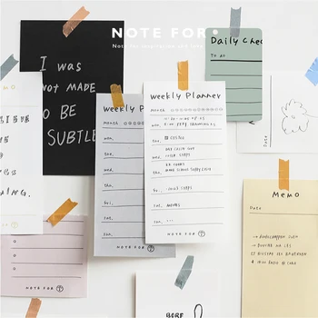 

MyPretties 24 Sheets Hand Drawing Memo Pad Daily Check List Weekly Planner Memo Portable Note Pad