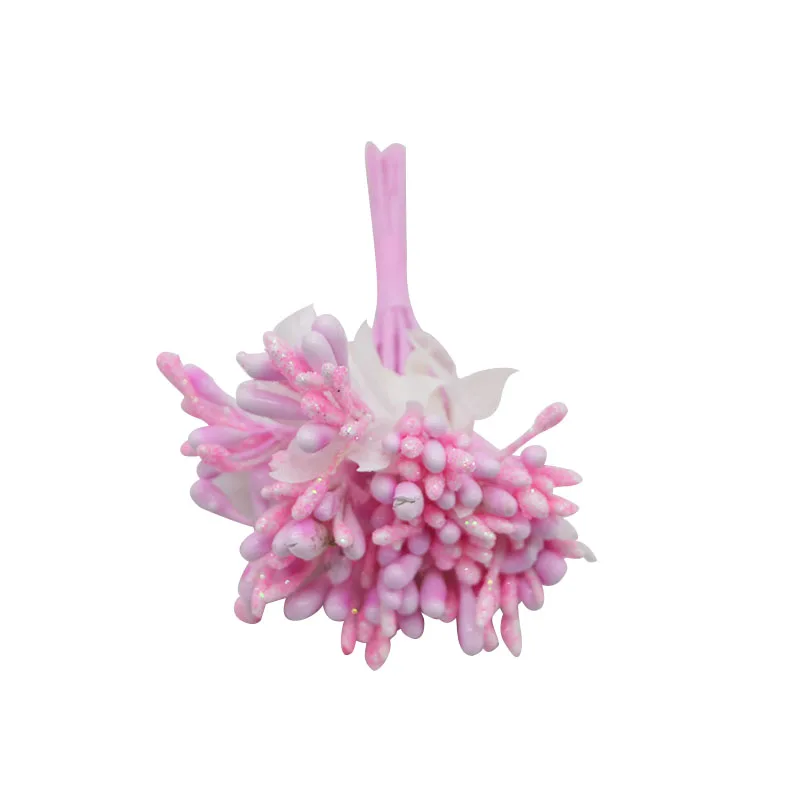 1 Набор, смешанный розовый искусственный цветок, тычинки, вишня, ягоды, букет для свадьбы, Рождественское украшение, сделай сам, венок, ремесло, Подарочные принадлежности - Цвет: F16