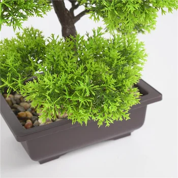 

Artificial Green Plant Bonsai Potted Simulation Pine Tree Indoor Outdoor Decor
