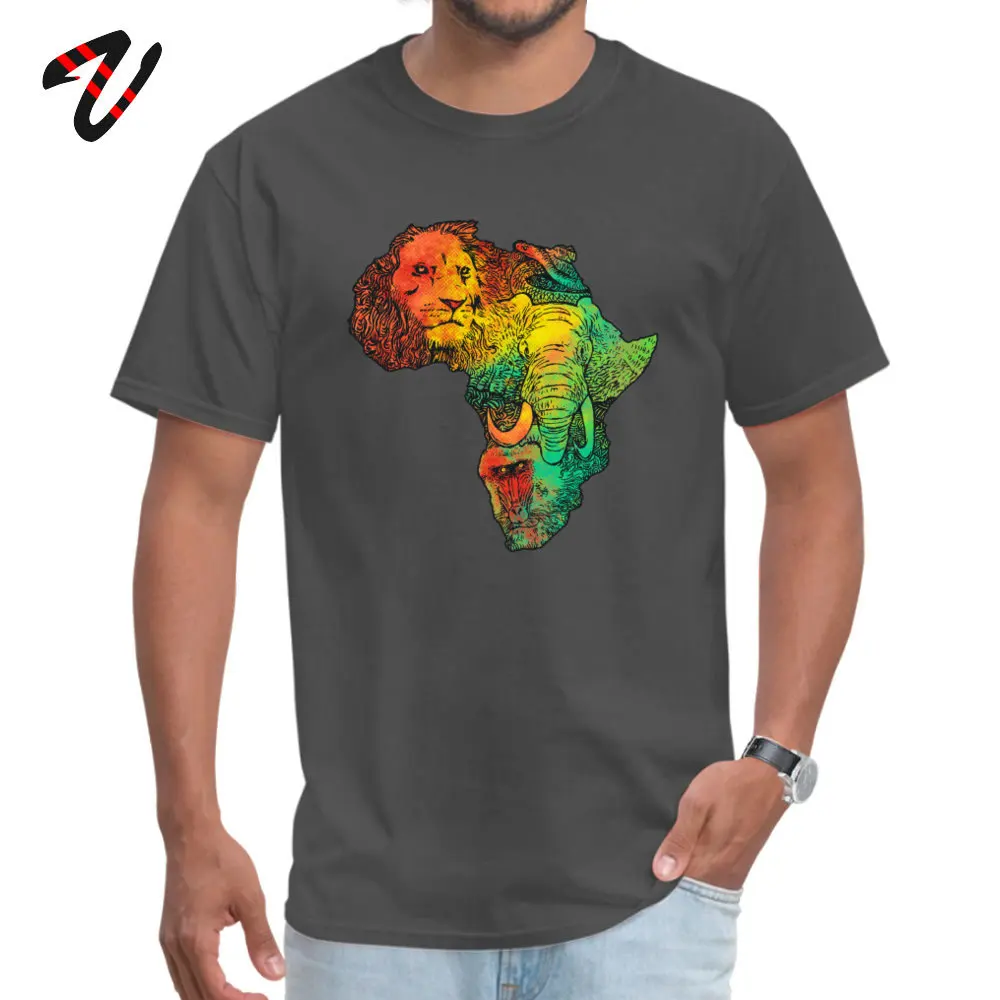 AfricaII Cotton Fabric Mens Short Sleeve Tees Print Summer Fall Tshirts Funny Tee Shirt Oversized Round Neck Free Shipping Africa_II_7551 carbon