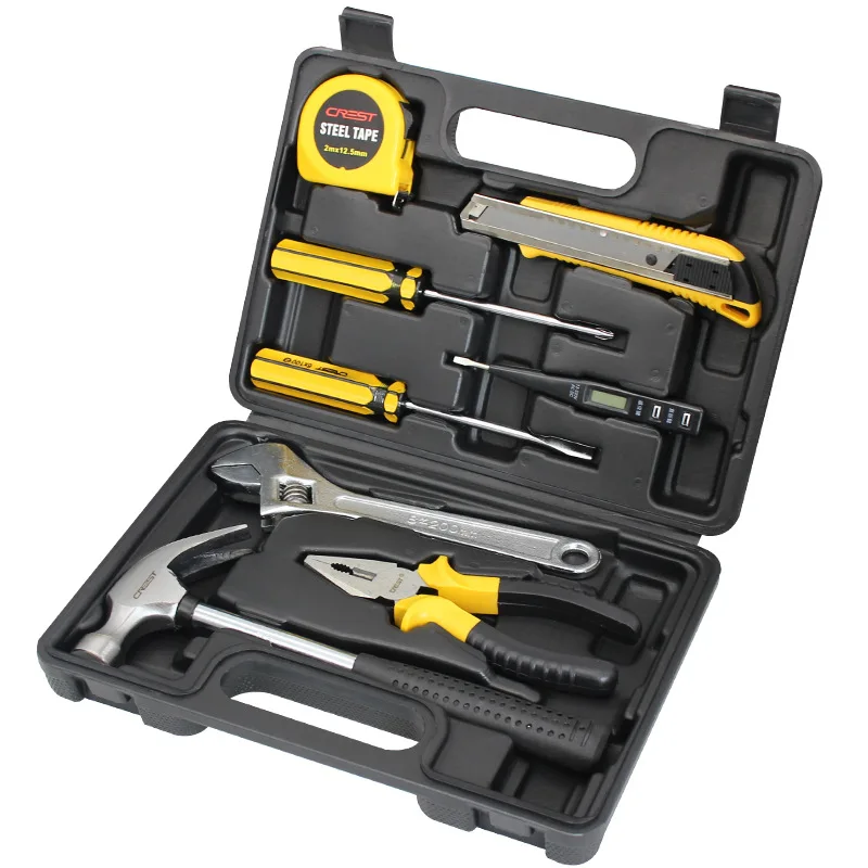 

8Pcs/Set Multifunction Bike Repair Tool Set Wrench Wrench Plier Tools Kit Household Woodworking Tools Set with Box