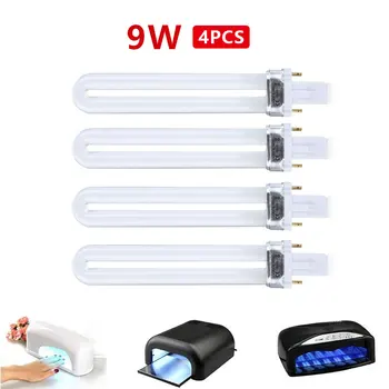 

Brand New 9W/36W Curing UV Gel Lamp Gel Nail Art Dryer 4pcs Lamp Tube Nail Drying Machine Replacement UV Light Bulb Tube