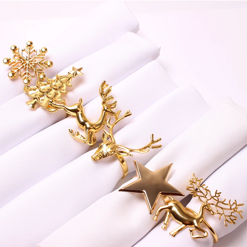 Christmas Metal Napkin Rings 2