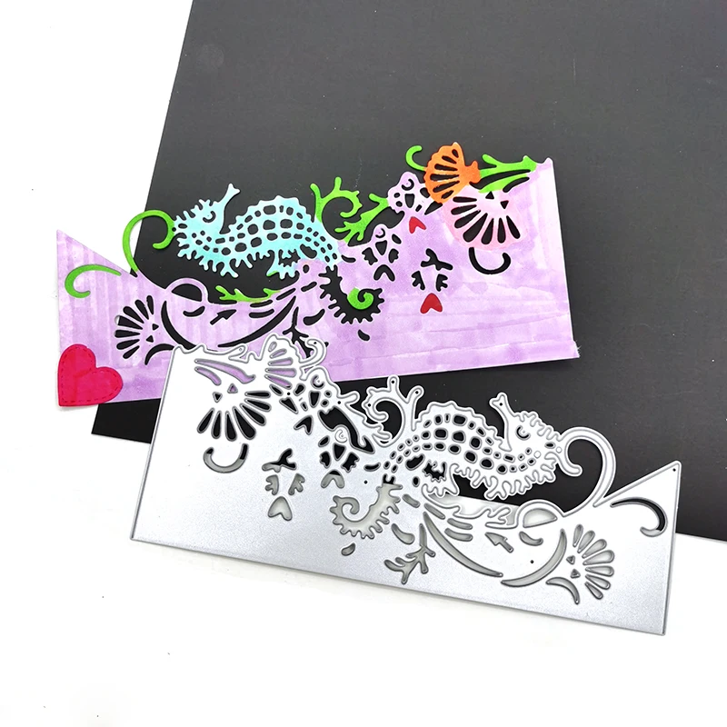 

Julyarts Sea Horse Album Scrapbooking Dies Metal Craft Supplies for Card Making DIY Scrapbooking Cardstock Die Cut