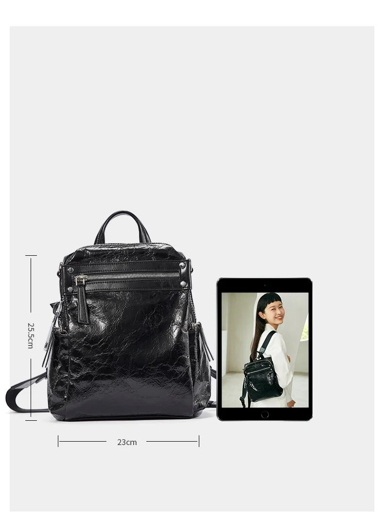 EMINI дом в стиле панк женский рюкзак несколько Способы ношения Женская сумка через плечо рюкзаки для девочек-подростков школьная сумка