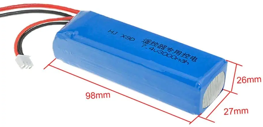 7 4 V 3000mAh 8C перезаряжаемый 2S Lipo аккумулятор для Frsky Taranis X9D Plus Радиоуправляемый