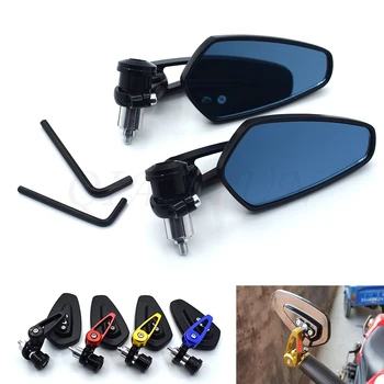 

Universal motorcycle aluminum alloy 7/8" 22mm rod end side rearview mirror For Kawasaki Ninja ZX6R ZX6RR ZX9R ZX12R Z1000 ZZR600
