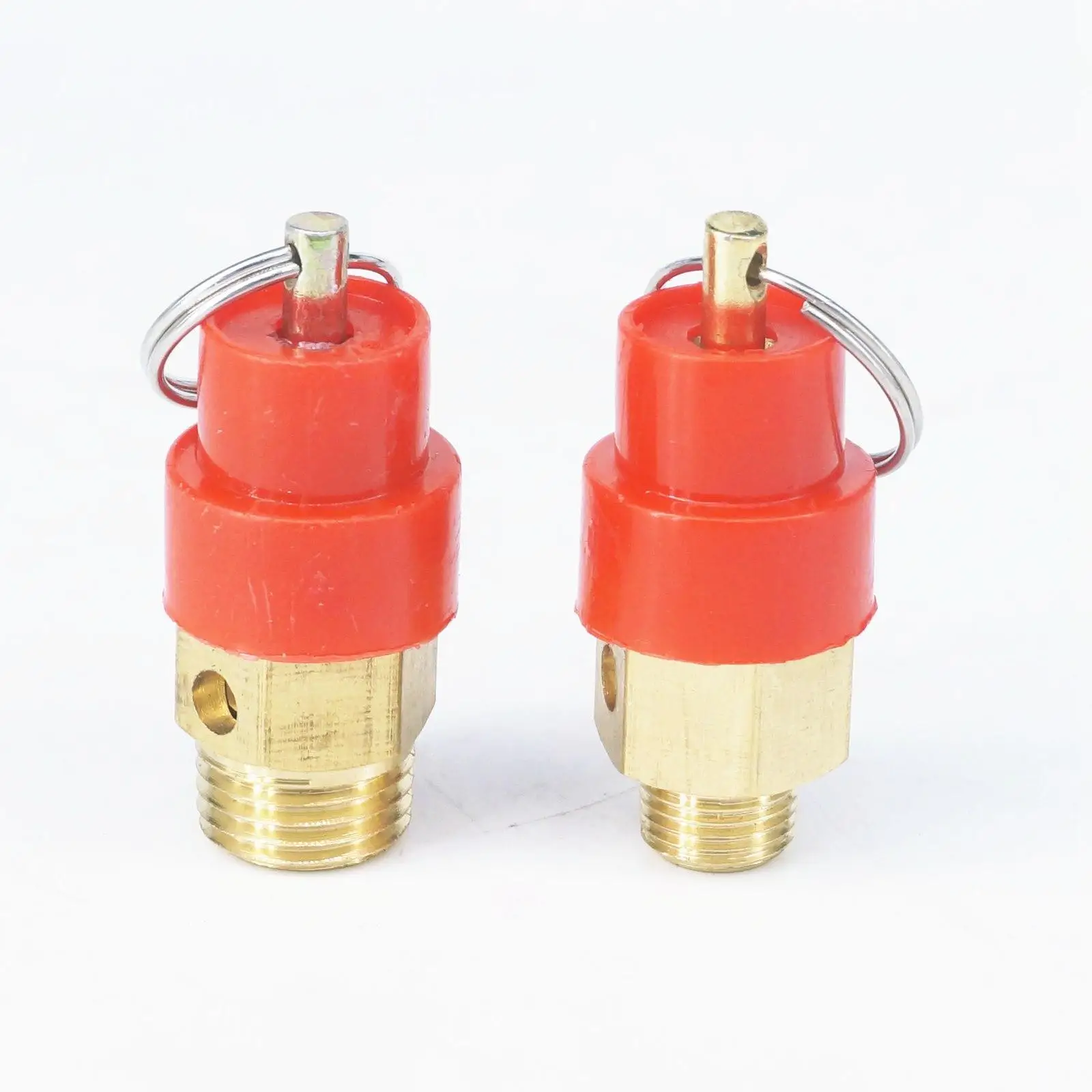 

Красный 3-15 бар 1/8 "1/4" BSP Мужской латунный клапан безопасности воздуха, предохранительный клапан, клапан сброса давления, воздушный компрессор Pneumaitc