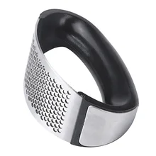 1pc aço inoxidável manual de imprensa alho picador alho cortar ferramentas alho curva frutas vegetais ferramentas cozinha gadgets