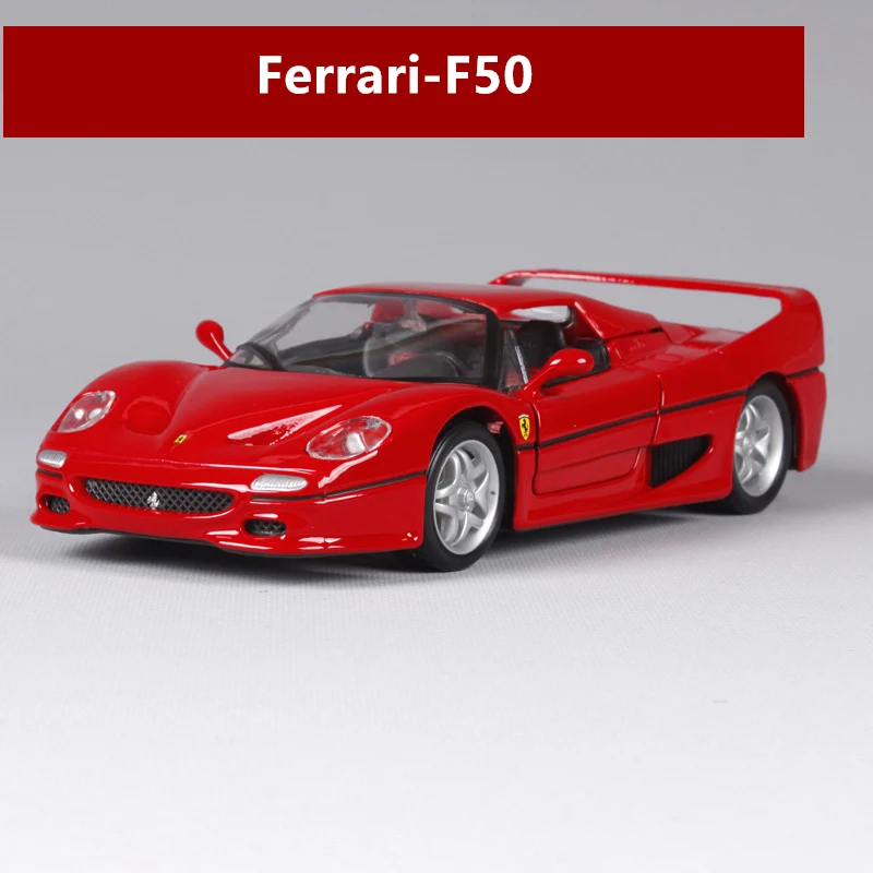 Bburago 1:24 Ferrari 458, красная модель автомобиля, литая под давлением металлическая модель, детская игрушка, подарок бойфренду, коллекция автомобилей из искусственного сплава - Цвет: F50