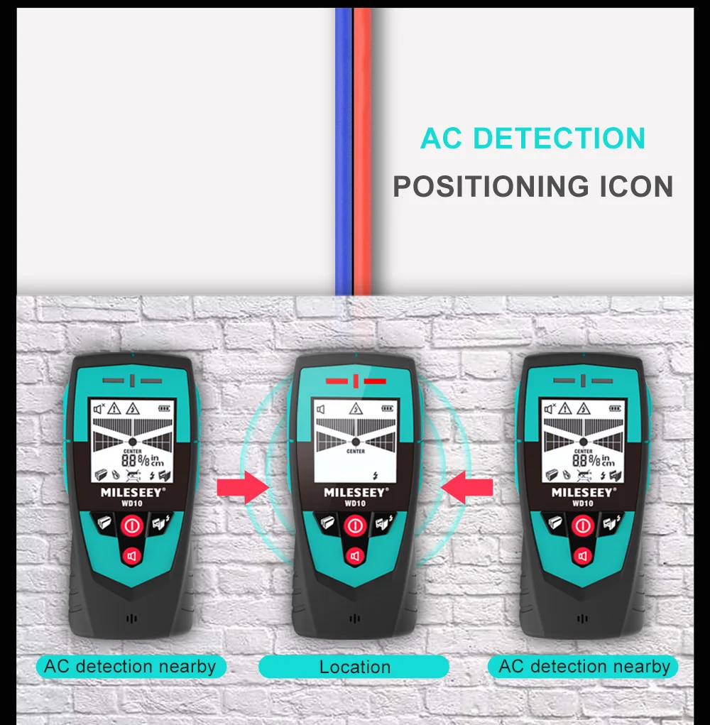 de metais multifunction da parede mileseey com sensor grande area 03