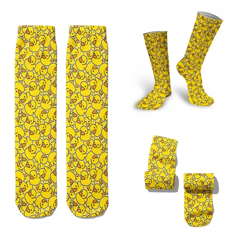 Cute Anime Cartoon Adventure Socks Yellow Street Role Playing Comics Female Men Party Novelty Interesting | Женская одежда