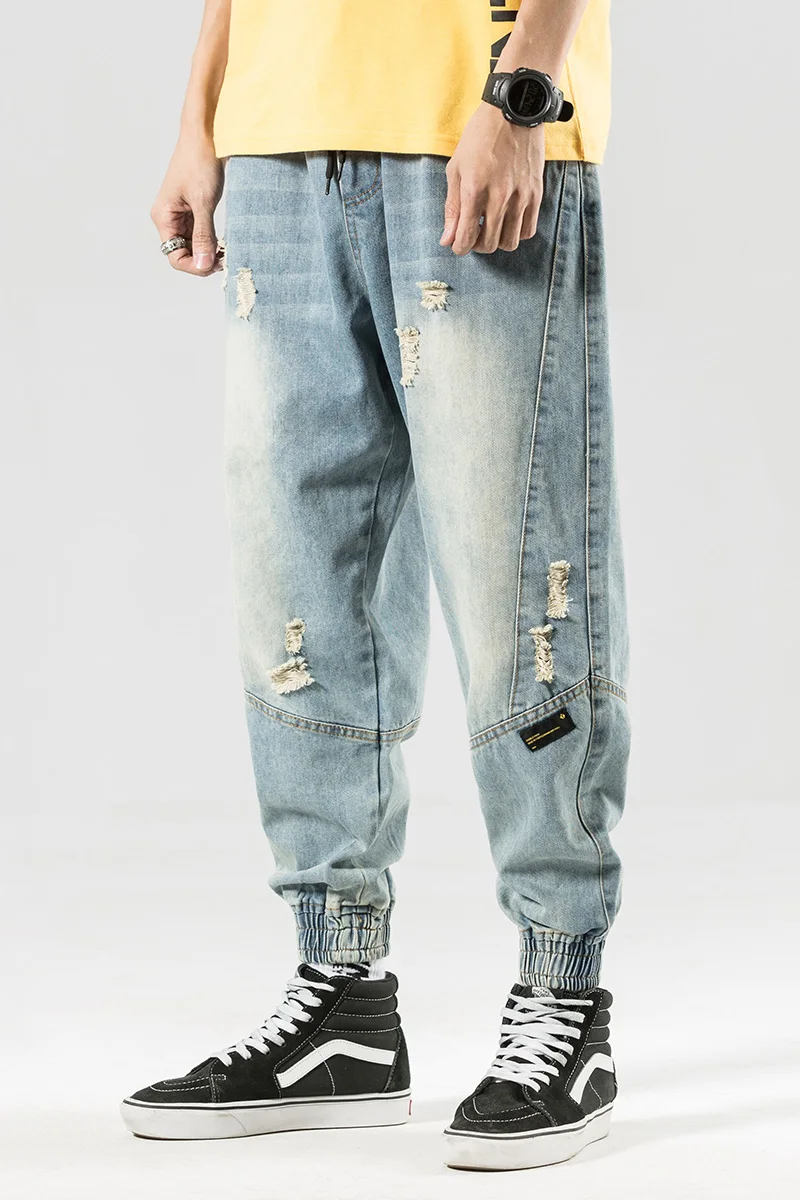 tapered zipper jeans
