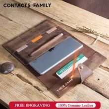 Ретро чехол из натуральной кожи для iPad 9,7 5 6 Air 1 2 Pro 9,7 чехол с отделением для карт и карандашом Карманный чехол для планшета