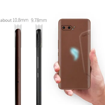 

Leather Housing Shell Protective Case Protector Film Sticker Hollow-out Design for ASUS ROG Phone II 2 / ZS660KL Accessories
